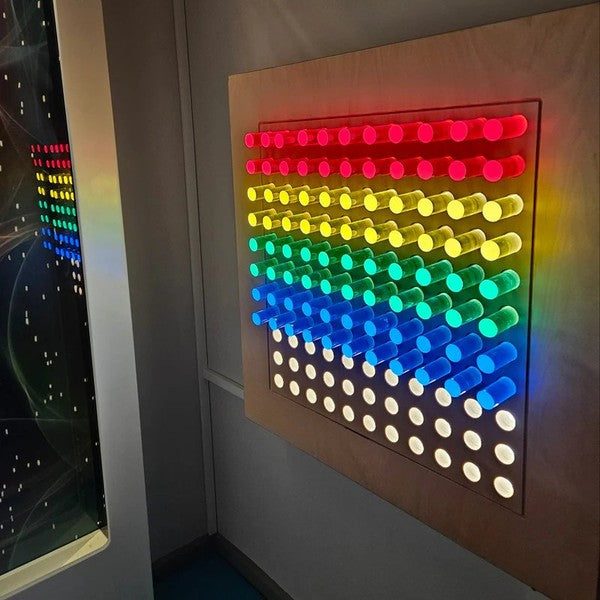 Rainbow Pegboard Panel