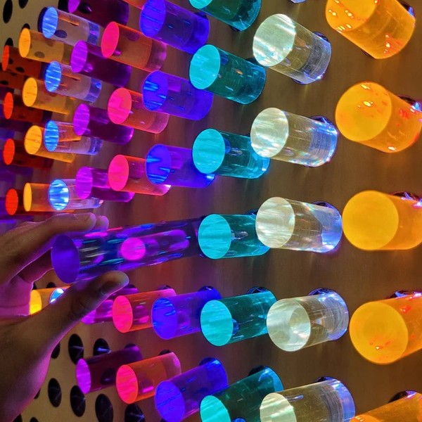 Rainbow Pegboard Panel